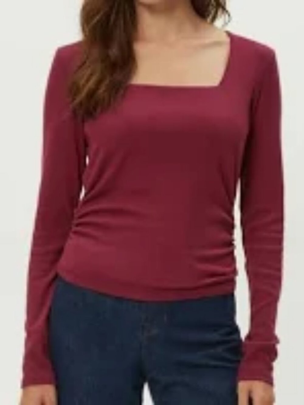 Michael Stars "Sarah" ruched knit top